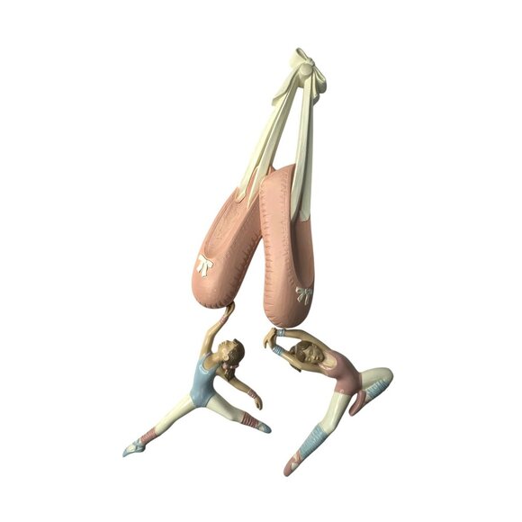 Ballet Dancers & Pointe Shoes Wall Hanging Decor 3pc Set - Picture 5 of 10